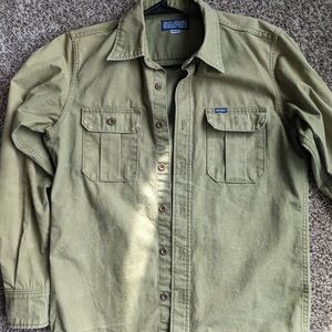 Iron Heart - 9oz Herringbone Military Shirt - IHSH 385 ODG - Olive Drab Green